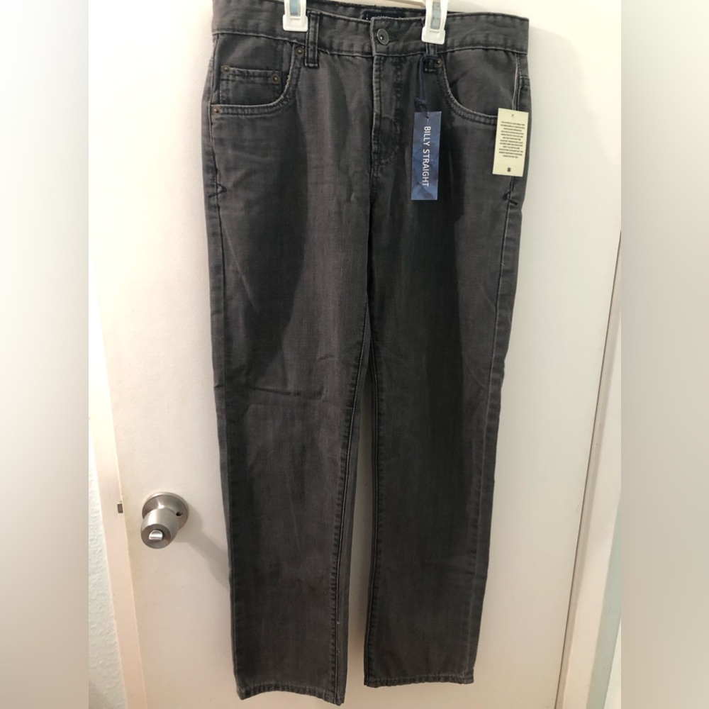 NWT Lucky Brand Boys Billy Straight Jeans, Size 16, in Faded Black/Dark Gray